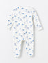 LC Waikiki Crew Neck Long Sleeve Printed Baby Boy Jumpsuit 2-Pack